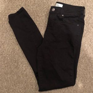 Black topshop moto leigh jeans, never worn